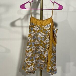 Easel Mustard Floral Women's Tunic